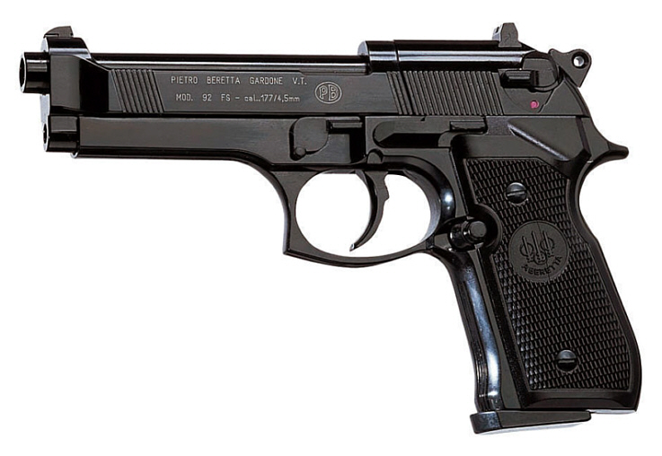 Beretta CO2 Pistole M 92 FS poliert Beretta CO2 Pistole M 92 FS poliert