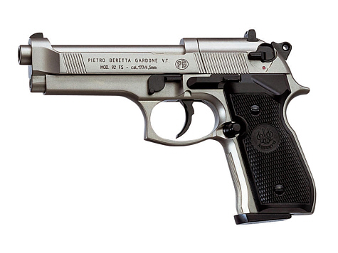 Beretta M 92 FS nickel mit Kunststoffgriffschalen Beretta M 92 FS nickel mit Kunststoffgriffschalen