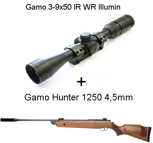 Gamo Hunter 1250 légpuska 380m/s 36J + Gamo 3-9x50 IR WR Ill Gamo Hunter 1250 légpuska 380m/s 36J + Gamo 3-9x50 IR WR Ill