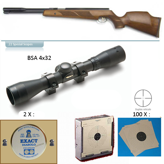 HW 97 4.5mm + BSA 4x32 SET HW 97 4.5mm + BSA 4x32 SET