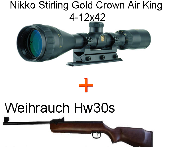 Hw30s légpuska + Nikko Stirling Gold Crown Air King 4-12x42 Hw30s légpuska + Nikko Stirling Gold Crown Air King 4-12x42