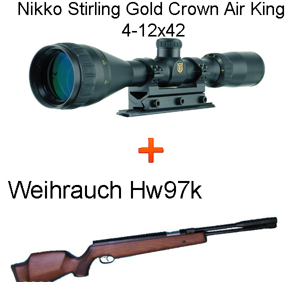 Weihrauch Hw97k légpuska + Nikko Stirling Gold Crown 4-12x42 Weihrauch Hw97k légpuska + Nikko Stirling Gold Crown 4-12x42