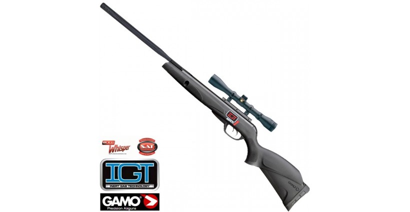 Gamo Black Bull IGT Match 1 légpuska 4,5 mm 30J + távcső szett Gamo Black Bull IGT Match 1 légpuska 4,5 mm 30J + távcső szett