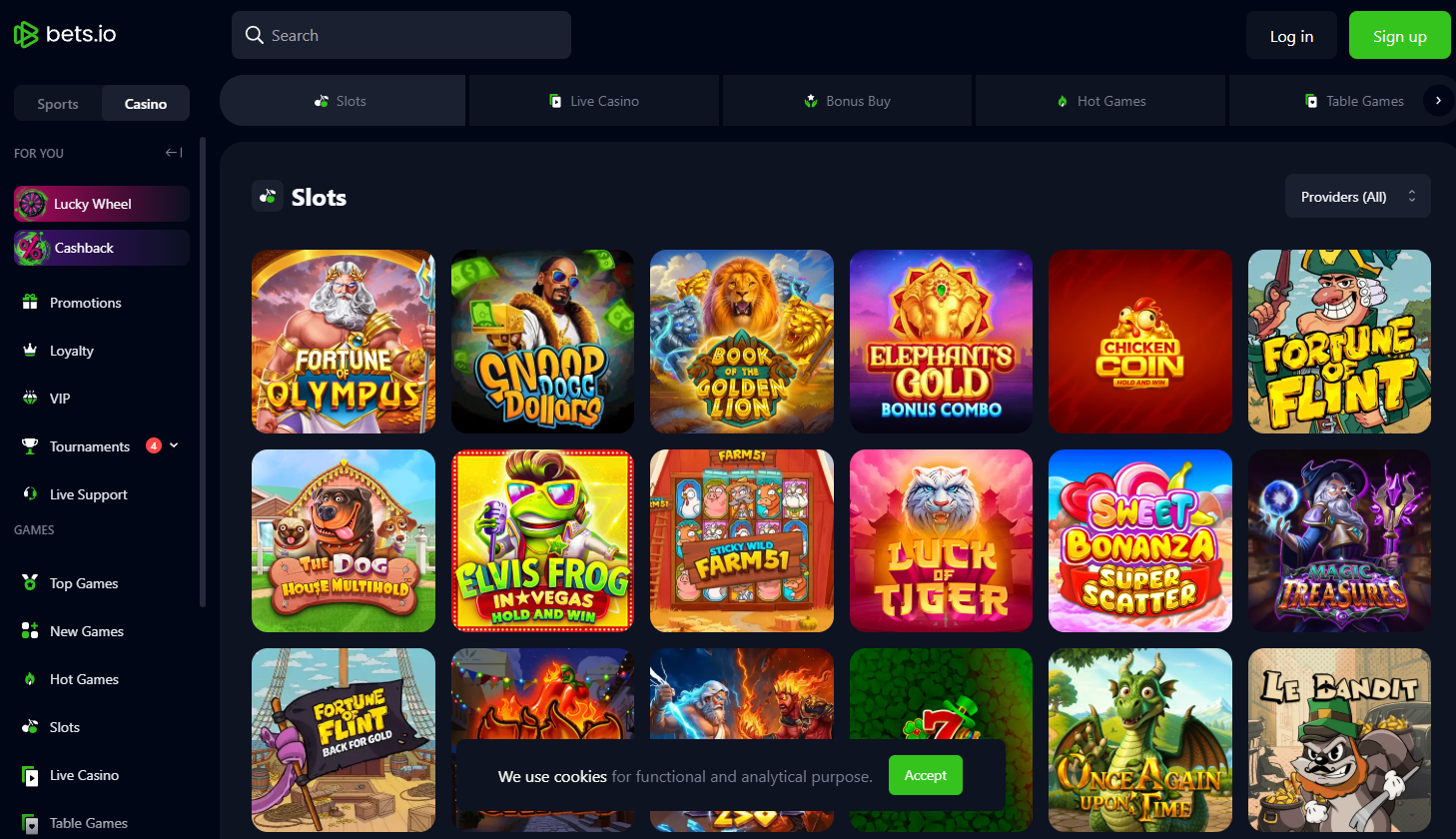 Bets.io Nyerőgépek