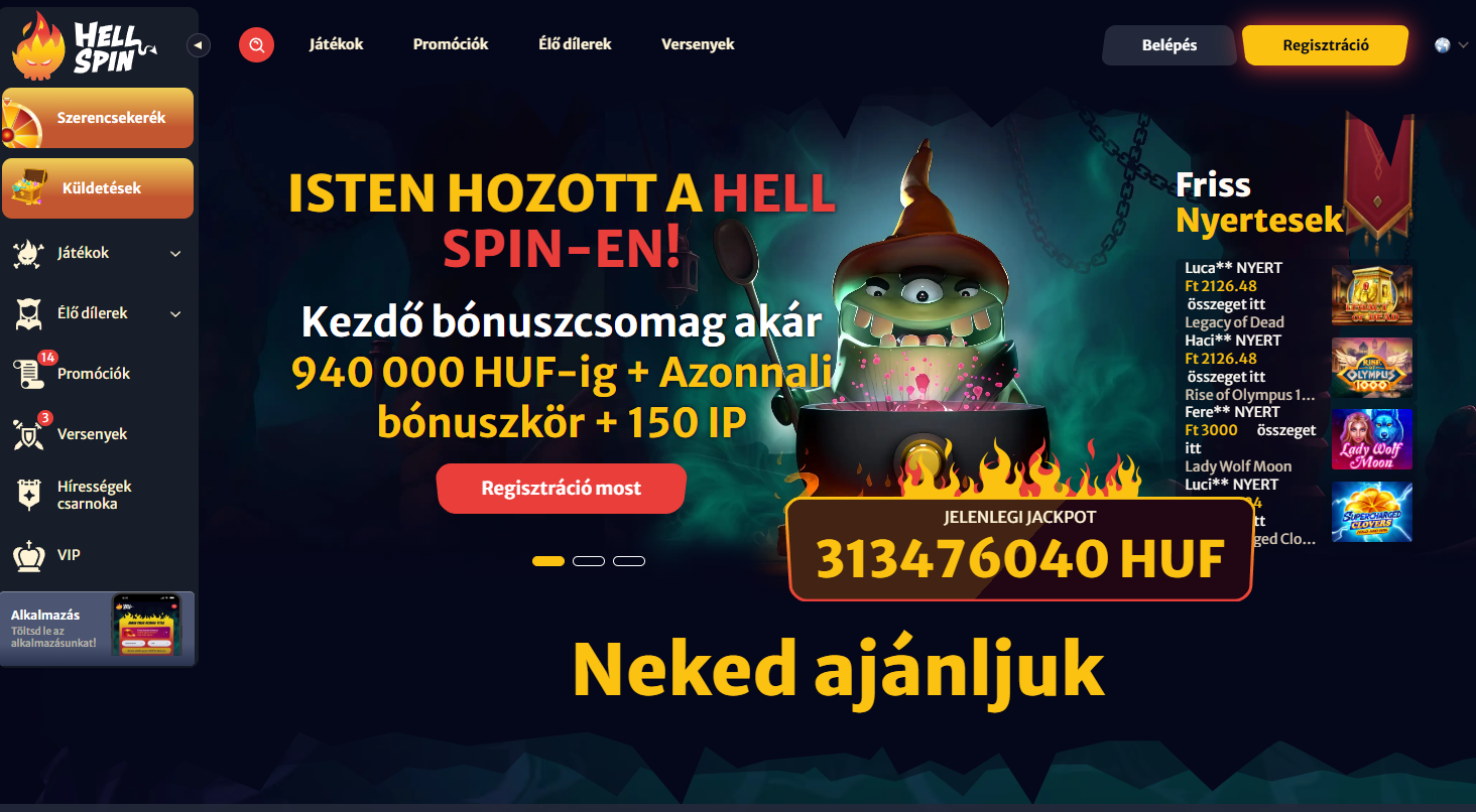 Hell Spin Főoldal