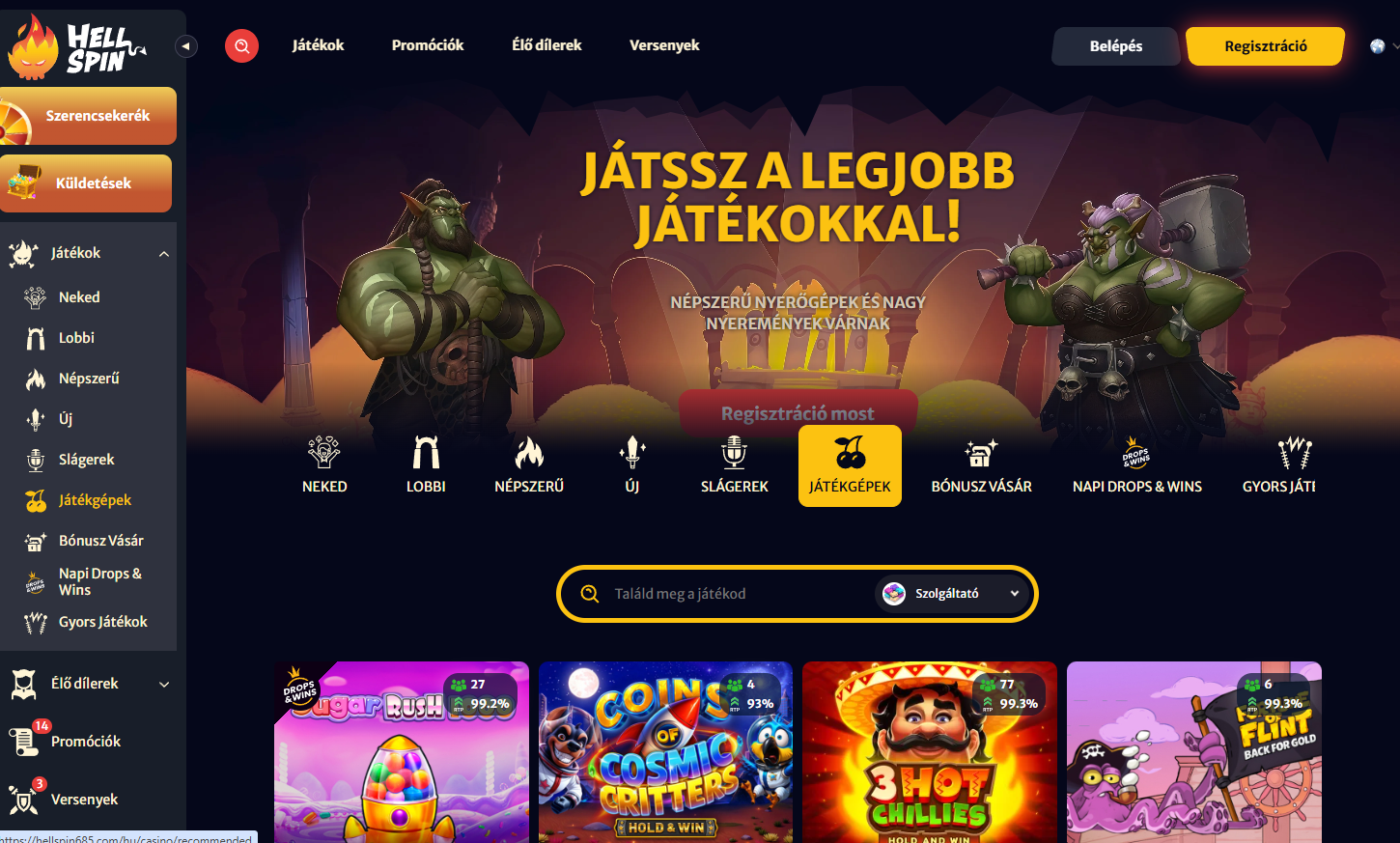 Hell Spin Nyerőgépek