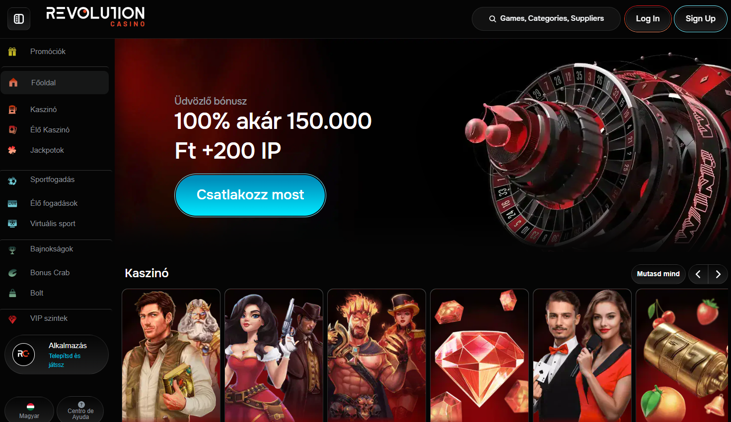 Revolution Casino Főoldal